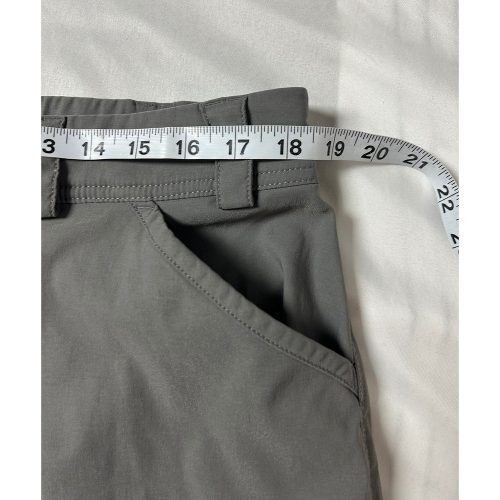 Duluth Trading Co Womens 16 Gray Dry on the Fly Cargo Crop Pants Hiking Outdoor - Picture 13 of 16